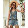 image:imageZeagoo Womens Camisole Tank Tops Summer Adjustable Spaghetti Strap Loose Flowy Sleeveless Shirts Beach Vacation ClothesMz779