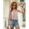 image:imageZeagoo Womens Camisole Tank Tops Summer Adjustable Spaghetti Strap Loose Flowy Sleeveless Shirts Beach Vacation ClothesMz923