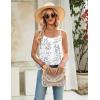 image:imageZeagoo Womens Camisole Tank Tops Summer Adjustable Spaghetti Strap Loose Flowy Sleeveless Shirts Beach Vacation ClothesSp106
