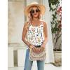 image:imageZeagoo Womens Camisole Tank Tops Summer Adjustable Spaghetti Strap Loose Flowy Sleeveless Shirts Beach Vacation ClothesWf109