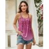 image:imageZeagoo Womens Camisole Tank Tops Summer Adjustable Spaghetti Strap Loose Flowy Sleeveless Shirts Beach Vacation ClothesXh370