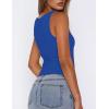 image:imageZeagoo Womens Double Lined Square Neck Tank Top Sleeveless Basic Crop Tops Trendy Going Out TopsRoyal Blue
