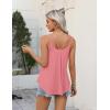 image:imageZeagoo Womens Flowy Tank Tops Spaghetti Strap V Neck Camisole Dressy Casual Summer Loose Fit Sleeveless ShirtsCoral