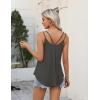 image:imageZeagoo Womens Flowy Tank Tops Spaghetti Strap V Neck Camisole Dressy Casual Summer Loose Fit Sleeveless ShirtsDeep Grey