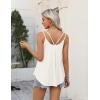 image:imageZeagoo Womens Flowy Tank Tops Spaghetti Strap V Neck Camisole Dressy Casual Summer Loose Fit Sleeveless ShirtsWhite