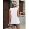 image:imageZeagoo Womens Peplum Tank Tops 2026 Summer V Neck Flowy Casual Babydoll Sleeveless Tops S3XLWhite