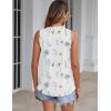 image:imageZeagoo Womens Pleated V Neck Flowy Sleeveless Tank TopBf112