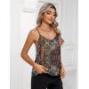 image:imageZeagoo Womens Silk Satin Tank Tops 2026 V Neck Adjustable Spaghetti Strap Sleeveless Camisole Summer Basic BlouseMz721