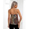 image:imageZeagoo Womens Silk Satin Tank Tops 2026 V Neck Adjustable Spaghetti Strap Sleeveless Camisole Summer Basic BlouseMz721