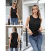 image:imageZeagoo Womens Sleeveless Sweater Vest Crewneck Knit Loose Sweater Tank Tops Lightweight Shirts Blouses 2026Black