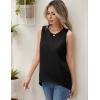 image:imageZeagoo Womens Sleeveless Sweater Vest Crewneck Knit Loose Sweater Tank Tops Lightweight Shirts Blouses 2026Black