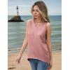 image:imageZeagoo Womens Sleeveless Sweater Vest Crewneck Knit Loose Sweater Tank Tops Lightweight Shirts Blouses 2026Dusty Pink