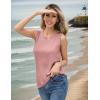image:imageZeagoo Womens Sleeveless Sweater Vest Crewneck Knit Loose Sweater Tank Tops Lightweight Shirts Blouses 2026Dusty Pink