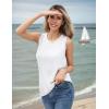 image:imageZeagoo Womens Sleeveless Sweater Vest Crewneck Knit Loose Sweater Tank Tops Lightweight Shirts Blouses 2026White