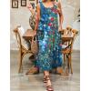 image:imageZeagoo Womens Summer Midi Dresses 2026 Casual Sleeveless Tank Sundresses A Line Crewneck Beach Vacation Dress with PocketsBlue Floral 02wf23