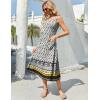 image:imageZeagoo Womens Summer Midi Dresses 2026 Casual Sleeveless Tank Sundresses A Line Crewneck Beach Vacation Dress with PocketsBohemianpa26