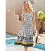 image:imageZeagoo Womens Summer Midi Dresses 2026 Casual Sleeveless Tank Sundresses A Line Crewneck Beach Vacation Dress with PocketsBohemianpa26