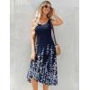 image:imageZeagoo Womens Summer Midi Dresses 2026 Casual Sleeveless Tank Sundresses A Line Crewneck Beach Vacation Dress with PocketsNavy Blue Floralsf119
