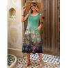 image:imageZeagoo Womens Summer Midi Dresses 2026 Casual Sleeveless Tank Sundresses A Line Crewneck Beach Vacation Dress with PocketsOil Paintingcx322