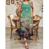 image:imageZeagoo Womens Summer Midi Dresses 2026 Casual Sleeveless Tank Sundresses A Line Crewneck Beach Vacation Dress with PocketsOil Paintingcx322