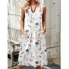 image:imageZeagoo Womens Summer Midi Dresses 2026 Casual Sleeveless Tank Sundresses A Line Crewneck Beach Vacation Dress with PocketsWhite Floraldh6