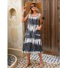 image:imageZeagoo Womens Summer Midi Dresses 2026 Casual Sleeveless Tank Sundresses A Line Crewneck Beach Vacation Dress with PocketsWhiteblack Patternzr231