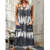 image:imageZeagoo Womens Summer Midi Dresses 2026 Casual Sleeveless Tank Sundresses A Line Crewneck Beach Vacation Dress with PocketsWhiteblack Patternzr231