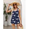 image:imageZeagoo Womens Summer Tank Tops 2026 Pleated Square Neck Loose Fit Casual Flowy Tunic Sleeveless ShirtsBf318