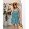 image:imageZeagoo Womens Summer Tank Tops 2026 Pleated Square Neck Loose Fit Casual Flowy Tunic Sleeveless ShirtsMz858