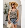 image:imageZeagoo Womens Summer Tank Tops 2026 Pleated Square Neck Loose Fit Casual Flowy Tunic Sleeveless ShirtsSf154