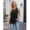 image:imageZeagoo Womens Tank Tops 2026 Loose V Neck Spring Summer Tops Business Dressy Sleeveless ShirtsBblack
