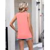 image:imageZeagoo Womens Tank Tops 2026 Loose V Neck Spring Summer Tops Business Dressy Sleeveless ShirtsBcoral