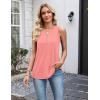 image:imageZeagoo Womens Tank Tops 2026 Loose V Neck Spring Summer Tops Business Dressy Sleeveless ShirtsBcoral