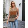 image:imageZeagoo Womens Tank Tops 2026 Loose V Neck Spring Summer Tops Business Dressy Sleeveless ShirtsColor Block 398