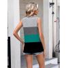 image:imageZeagoo Womens Tank Tops 2026 Loose V Neck Spring Summer Tops Business Dressy Sleeveless ShirtsColor Block 595