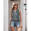 image:imageZeagoo Womens Tank Tops 2026 Loose V Neck Spring Summer Tops Business Dressy Sleeveless ShirtsMulticolor 779