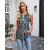 image:imageZeagoo Womens Tank Tops 2026 Loose V Neck Spring Summer Tops Business Dressy Sleeveless ShirtsMulticolor 779