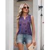 image:imageZeagoo Womens Tank Tops 2026 Loose V Neck Spring Summer Tops Business Dressy Sleeveless ShirtsMulticolor 929