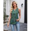 image:imageZeagoo Womens Tank Tops 2026 Loose V Neck Spring Summer Tops Business Dressy Sleeveless ShirtsMulticolor Green