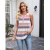 image:imageZeagoo Womens Tank Tops 2026 Loose V Neck Spring Summer Tops Business Dressy Sleeveless ShirtsStripes 669