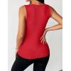 image:imageZeagoo Womens Tank Tops 2026 Scoop Neck Ribbed Sleeveless Top Casual Basic Slim Fitted Knit Cami Tee ShirtsAred