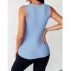 image:imageZeagoo Womens Tank Tops 2026 Scoop Neck Ribbed Sleeveless Top Casual Basic Slim Fitted Knit Cami Tee ShirtsBlue