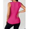 image:imageZeagoo Womens Tank Tops 2026 Scoop Neck Ribbed Sleeveless Top Casual Basic Slim Fitted Knit Cami Tee ShirtsRose Pink