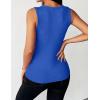 image:imageZeagoo Womens Tank Tops 2026 Scoop Neck Ribbed Sleeveless Top Casual Basic Slim Fitted Knit Cami Tee ShirtsRoyal Blue