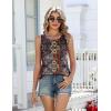 image:imageZeagoo Womens Tank Tops 2026 Summer Loose Fit Crew Neck Boho Tunic Pleated Babydoll Sleeveless Shirts with Button DetailAmz721