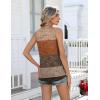 image:imageZeagoo Womens Tank Tops 2026 Summer Loose Fit Crew Neck Boho Tunic Pleated Babydoll Sleeveless Shirts with Button DetailJh398