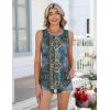 image:imageZeagoo Womens Tank Tops 2026 Summer Loose Fit Crew Neck Boho Tunic Pleated Babydoll Sleeveless Shirts with Button DetailMz779
