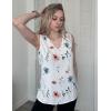 image:imageZeagoo Womens Tank Tops Pleated V Neck Business Casual Sleeveless Shirts Trendy Dressy Textured Summer Work BlouseBf290 Floral