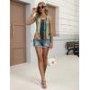 image:imageZeagoo Womens Tank Tops Summer Ruched Top V Neck Sleeveless Drawstring Side Casual Trendy Shirts 2026Pattern Cx289