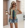 image:imageZeagoo Womens Tank Tops Summer Ruched Top V Neck Sleeveless Drawstring Side Casual Trendy Shirts 2026Pattern Cx289